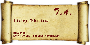 Tichy Adelina névjegykártya